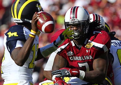 It set off a chain of events that led to the team's victory. With video: South Carolina's Jadeveon Clowney's big hit the turning point of Outback Bowl