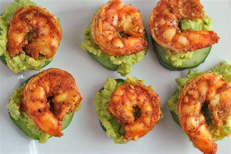 We will be going to a new year's party this evening and i am bringing these appetizers to add to the. Avocado Cucumber Shrimp Appetizer - Prevention RD