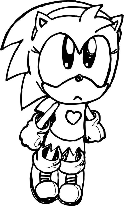 Download or print the image below. Amy Rose Hope Coloring Page in 2020 | Coloring pages ...