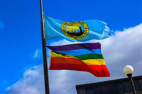 Rainbow Flag Raised At City Hall