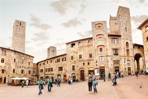 Cityscape View Of The Historic Centre Of San Gimignano Famous Unesco