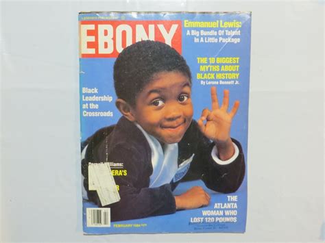 Vintage Ebony Magazine February 1984 Black History Emmanuel Lewis T3