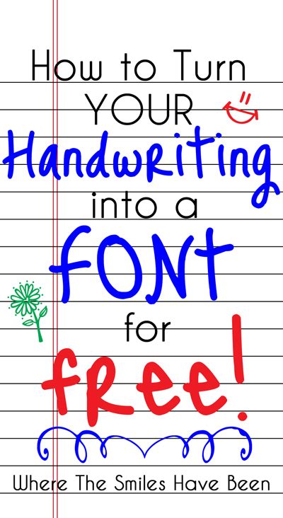 How To Turn Your Handwriting Into A Font For Free