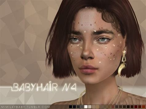 Daerilias Mimilky Babyhair N4 Baby Hairstyles Sims 4 Sims Hair