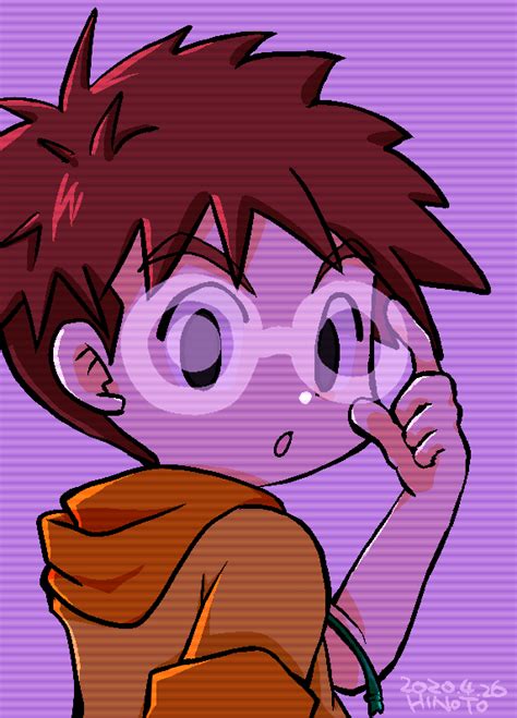 Izumi Koushirou Digimon Boy Black Eyes Brown Hair Male Focus Short Hair Solo Solo Focus