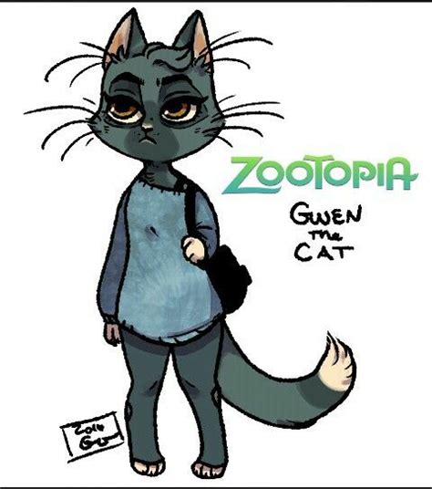 Zootopia Fan Art Cute Cartoon Animals Cartoon Animals Cat Oc