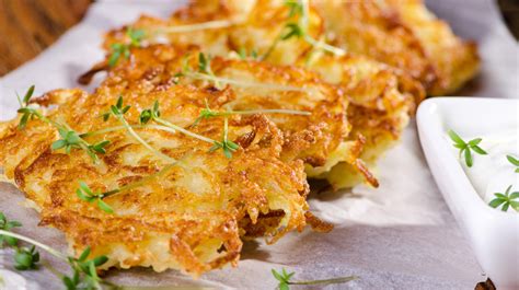 Why bake potatoes in the oven instead of the. Oven-Baked Potato Pancakes or Latke Recipe - San Diego ...
