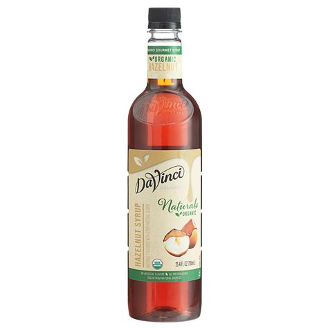 Davinci Gourmet Ml Organic Hazelnut Flavoring Syrup
