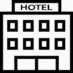 Hotel Building Icon Clipart Rooms Transparent Motel
