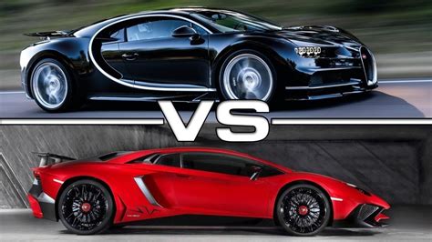 Bugatti Veyron Vs Lamborghini Aventador Comparison Automotive Car Review