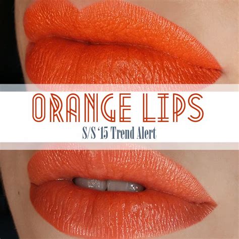 Orange Lips Spring 15 Trend Labios Naranjas Tendencia Primavera