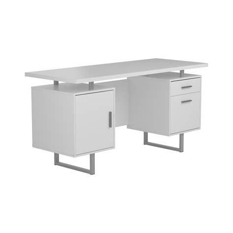 Shop floating desks at chairish, the design lover's marketplace for the best vintage and used furniture, decor and art. Lawtey Floating Top Office Desk White Gloss - Coaster Fine F