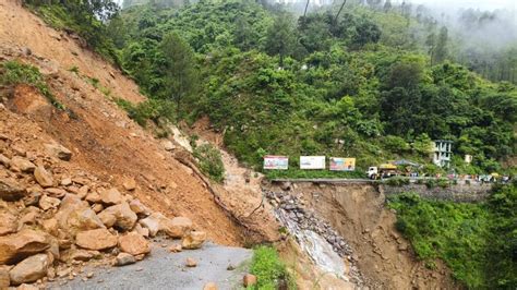 Devastating Landslide In Uttarakhand Char Dham Road Stretch Washed