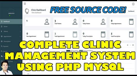 Complete Clinic Management System Using Php Mysql Free Source Code