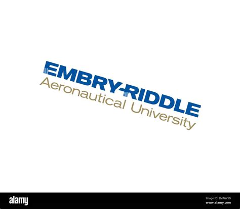 Embry Riddle Aeronautical University Rotated Logo White Background B