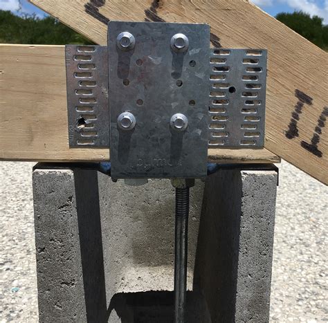 Hurricane Anchor For Cmu Concrete Connection To Trussrafter Concrete