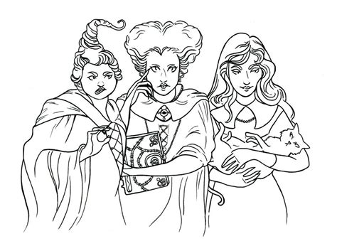 Hocus Pocus Coloring Pictures Coloring Pages