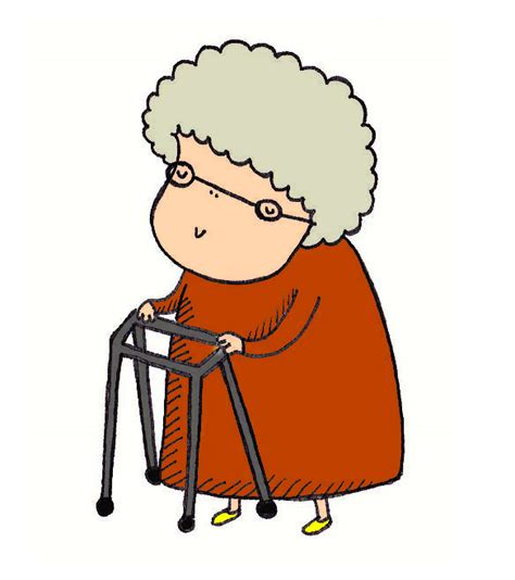 An Elderly Woman Clipart Clipground