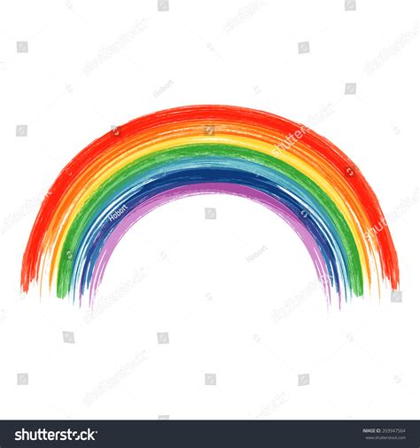 Art Rainbow Abstract Vector Background Acrylic Stock