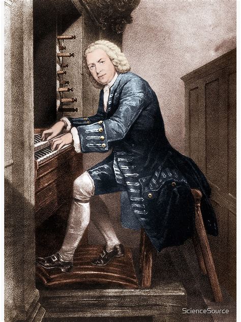 Poster Johann Sebastian Bach Compositeur Allemand Par