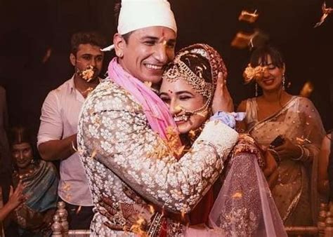 muah prince narula yuvika chaudhary share their first kiss as newlyweds