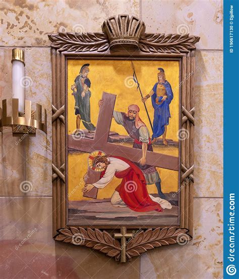 The Seventh Of The Fourteen Stations Of The Cross Inside Christ The