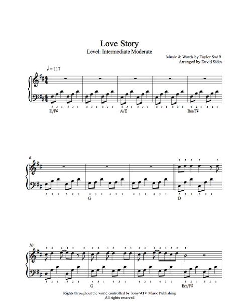 Mad at disney piano sheet music ▻ www.musicnotes.com/l/wh9pp ♪ fun & easy way to learn to play popular songs on. Love Story by Taylor Swift Piano Sheet Music ...