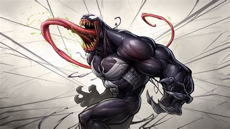Venom Illustration Venom Patrick Brown Spider Man Eddie Brock Hd