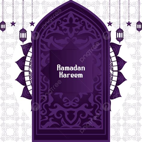 Ramadan Kareem Greeting Vector Png Images Beautiful Ramadan Kareem