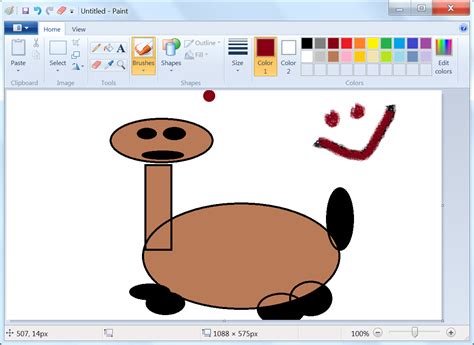 Ms paint is basically used to draw, colour with the paint program, you can draw pictures of different shapes, sizes and width. How to Draw a Dog on the Computer: 6 Steps (with Pictures)