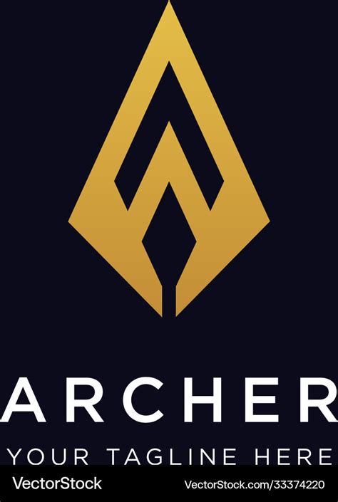 Archer Logo Design Inspiration Royalty Free Vector Image