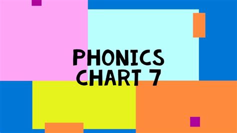 Phonics Chart 7 Youtube