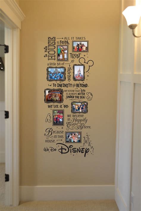 We Do Disney In This House Photo Collage Bc838 Store Vinyl 4 Decor