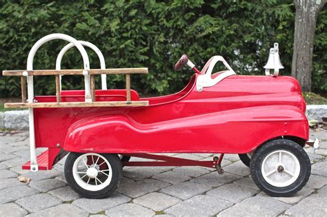 Vintage Fire Truck Pedal Car