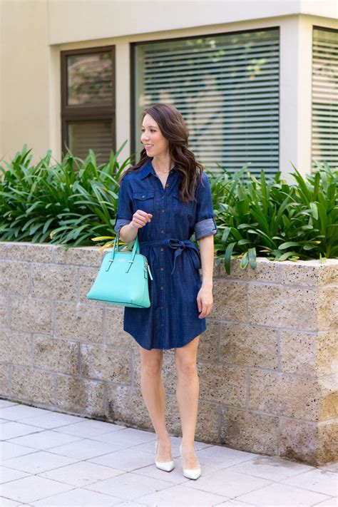 how to style a chambray dress from casual to work settings