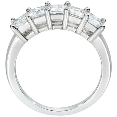 100ctw Princess Cut 5 Stone Diamond Ring Platinum Costco Uk