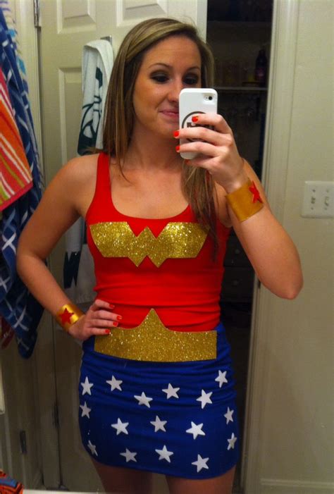 Wonder woman is an all time super hero favorite that s perfect for any age! DIY Wonder Woman costume | Halloweiner | Pinterest