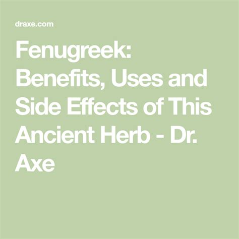May 07, 2020 · fenugreek seed is commonly used in cooking and as a folk or traditional remedy for diabetes and loss of appetite, as well as to stimulate milk production in breastfeeding women. Fenugreek: Benefits, Uses and Side Effects of This Ancient Herb - Dr. Axe | Fenugreek, Fenugreek ...