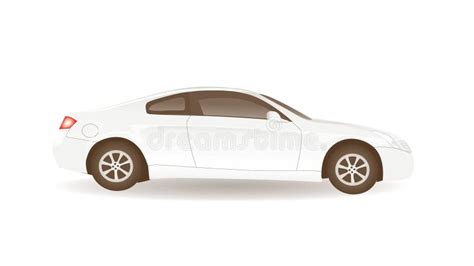 White Vector Car Stock Illustration Illustration Of Transportation