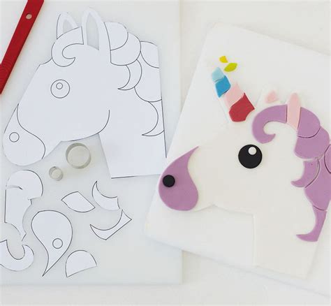 Diy Unicorn Emoji Cake Unicorn Emoji Cake Unicorn Cake Template