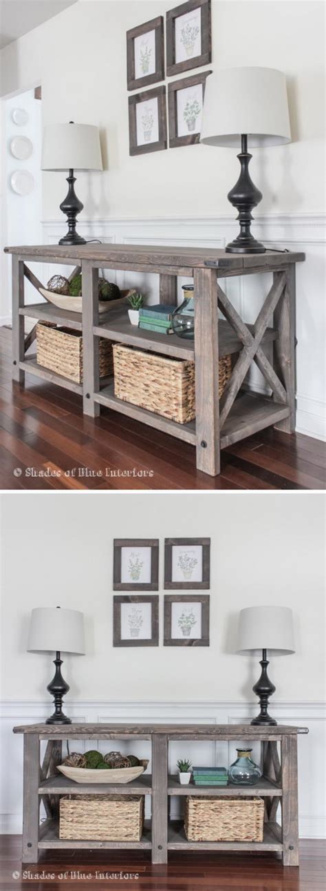 All of the supplies that you need to for the diy tabletop fire bowl ideas can be bought from almost all home improvement stores. 20+ Easy DIY Console Table and Sofa Table Ideas - Hative