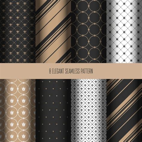 Premium Vector Elegant Seamless Pattern Collection