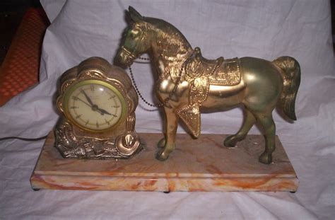 Vintage United Horse Clock Self Starting By Robinsvintage On Etsy