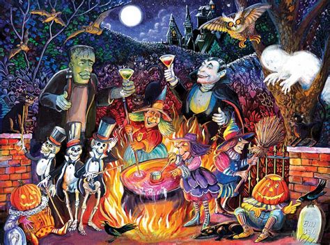 Choose from a variety of halloween puzzle designs or make your own! Monster Party Time, 1000 Pieces, SunsOut | Puzzle ...