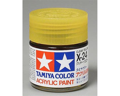 Tamiya X 24 Clear Yellow Gloss Finish Acrylic Paint 23ml Tam81024