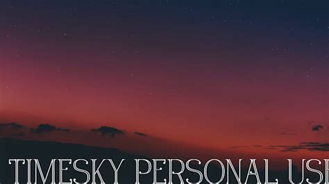 Timesky Personal Use Font Download Free For Desktop And Webfont