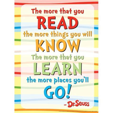 Reading Dr Seuss Quotes Posters Quotesgram Reading Posters Seuss