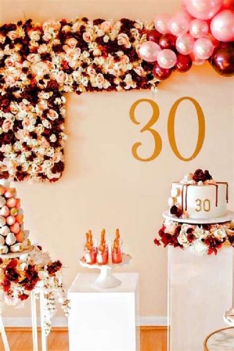 30th Birthday Ideas For Her Party 30th Birthday Decorations For Her
