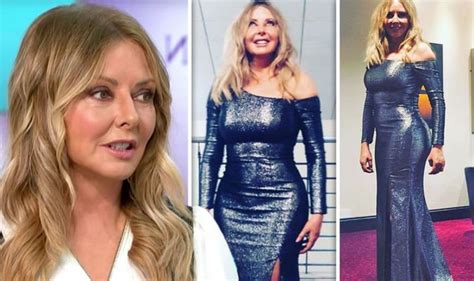 Carol Vorderman Countdown Star Squeezes Curves Into Tight Dress After