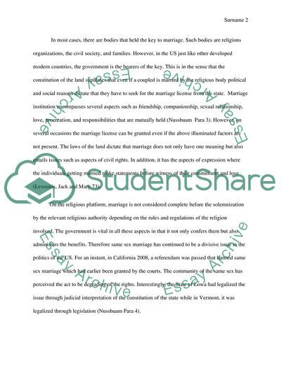 Same Sex Marriage Essay Example Topics And Well Written Essays 1500 Words